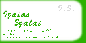 izaias szalai business card